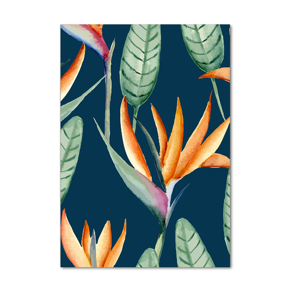 Foto auf glas vertikales Strelitzia reginae