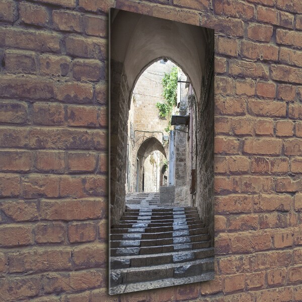 Glasbild vertikales Jerusalem, Israel