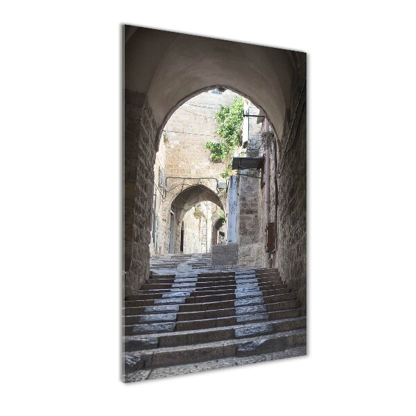 Glasbild vertikales Jerusalem, Israel