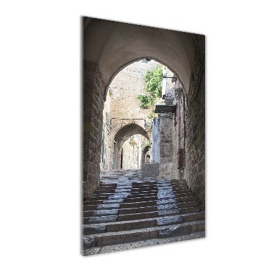 Glasbild vertikales Jerusalem, Israel