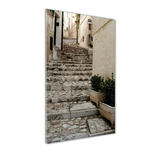 Foto auf glas vertikales Eine charmante Straße