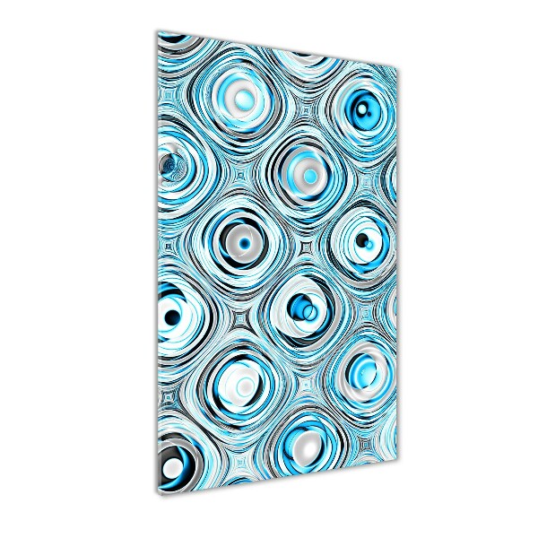 Glasbild vertikales Fraktalgrafiken