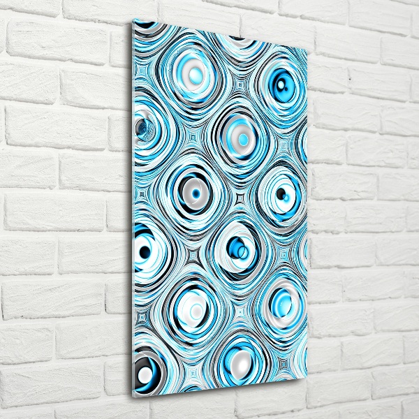 Glasbild vertikales Fraktalgrafiken