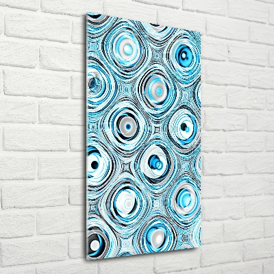 Glasbild vertikales Fraktalgrafiken