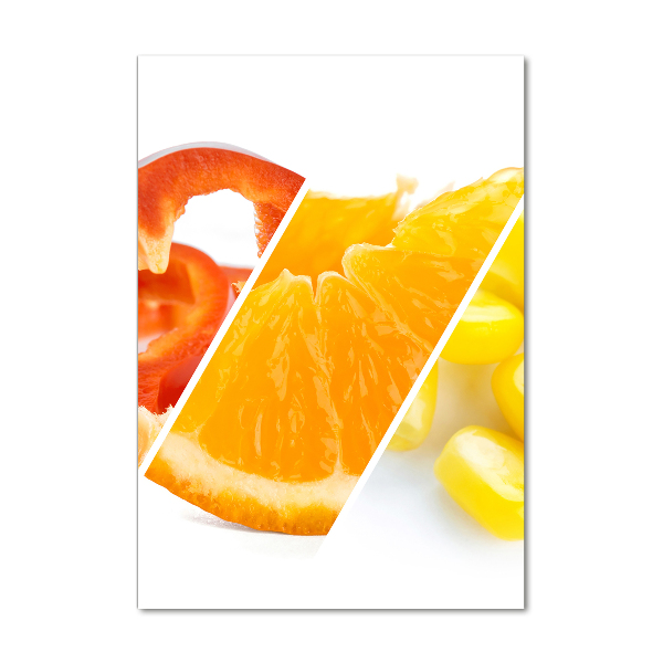 Foto auf glas vertikales Gemüse und Obst