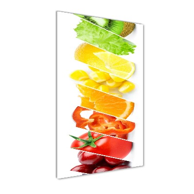 Foto auf glas vertikales Gemüse und Obst