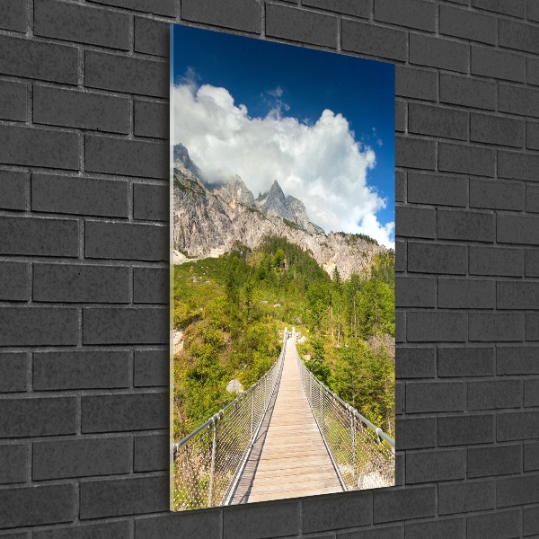 Bild aus glas vertikales Hängebrücke