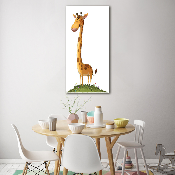 Bild aus glas vertikales Giraffe