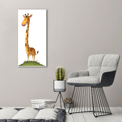 Bild aus glas vertikales Giraffe