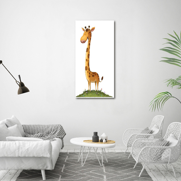 Bild aus glas vertikales Giraffe
