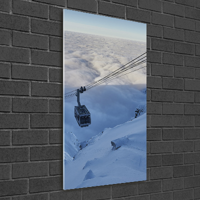 Glasbild vertikales Achterbahn