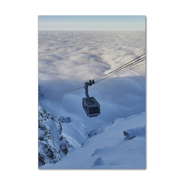 Glasbild vertikales Achterbahn