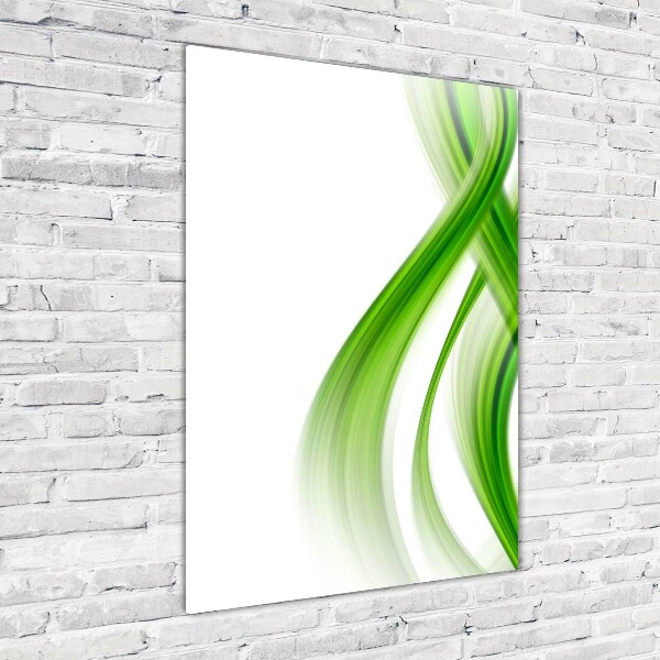 Foto auf glas vertikales Abstrakte Welle