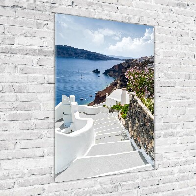 Foto auf glas vertikales Santorini, Griechenland
