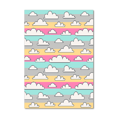 Glasbild vertikales Bunter Wolkenhintergrund