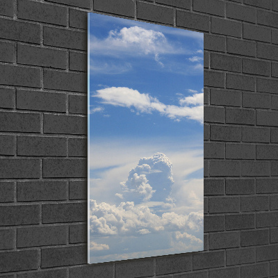Foto auf glas vertikales Wolken am Himmel