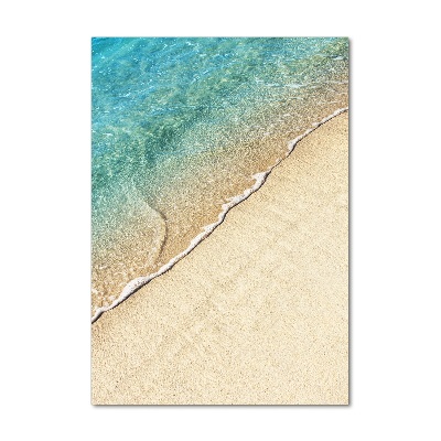 Glasbild vertikales Meereswelle