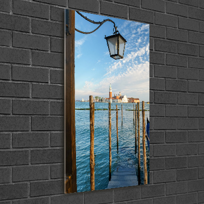 Bild aus glas vertikales Venedig, Italien