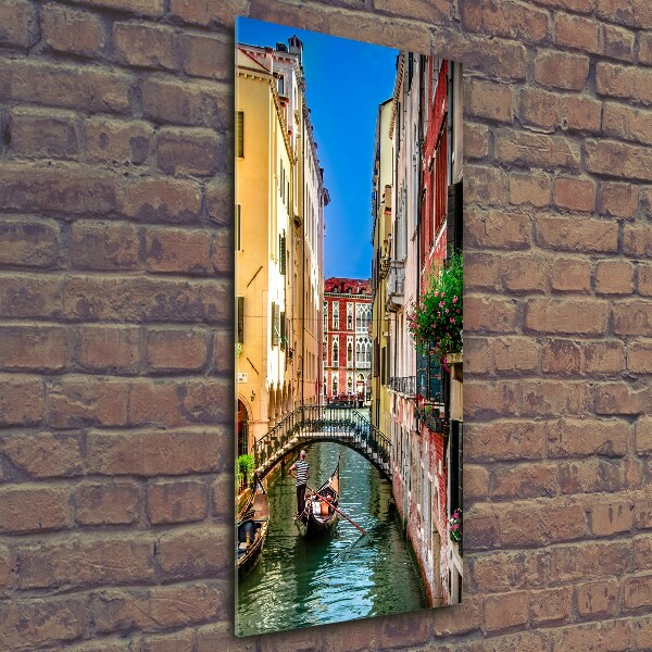Glasbild vertikales Venedig, Italien