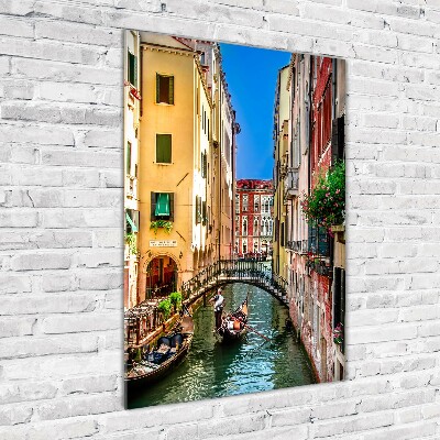 Glasbild vertikales Venedig, Italien