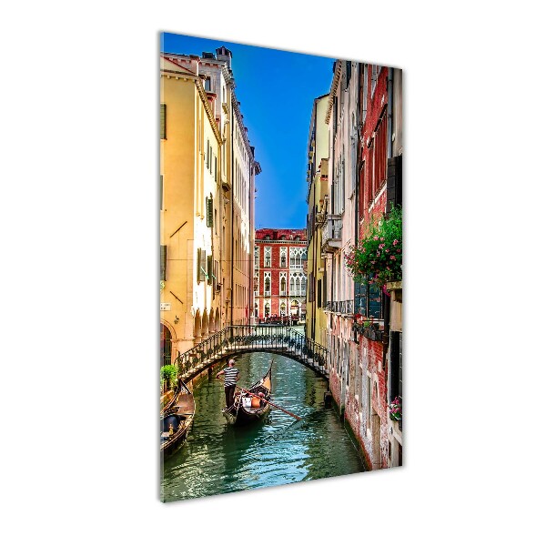 Glasbild vertikales Venedig, Italien