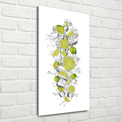 Glasbild vertikales Limes
