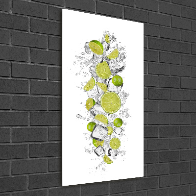 Glasbild vertikales Limes