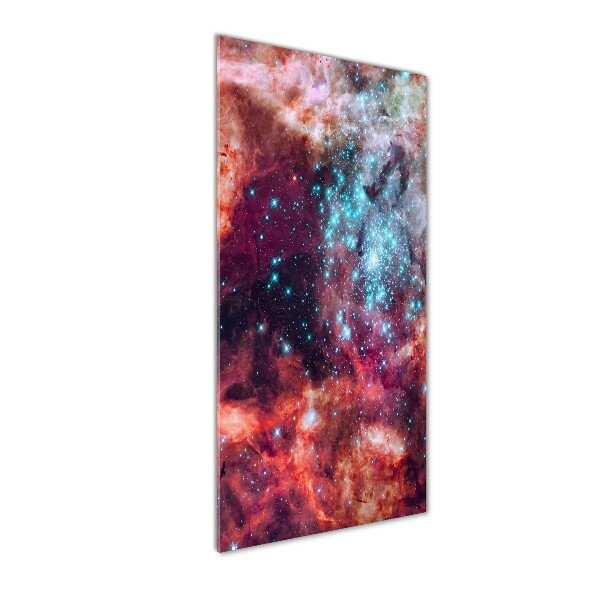 Glasbild vertikales Magellansche Wolke
