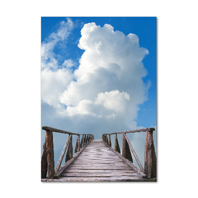 Glasbild vertikales Der Weg zum Himmel