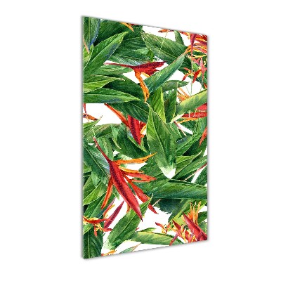 Bild aus glas vertikales Strelitzia reginae