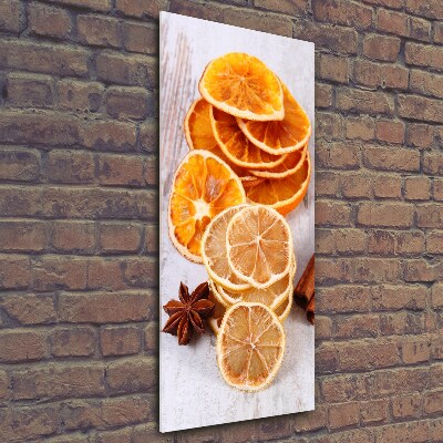 Bild aus glas vertikales Der Duft von Weihnachten