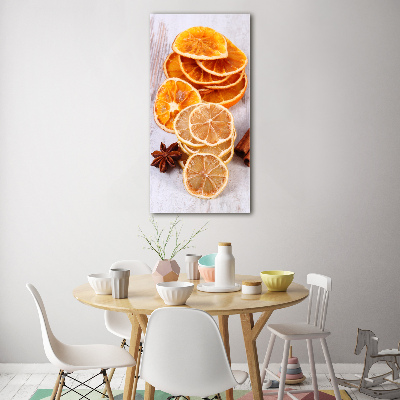 Bild aus glas vertikales Der Duft von Weihnachten