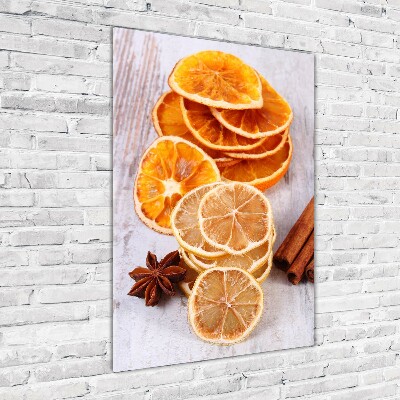 Bild aus glas vertikales Der Duft von Weihnachten