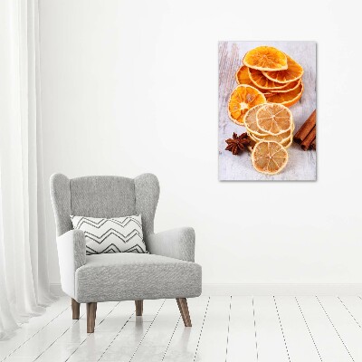 Bild aus glas vertikales Der Duft von Weihnachten