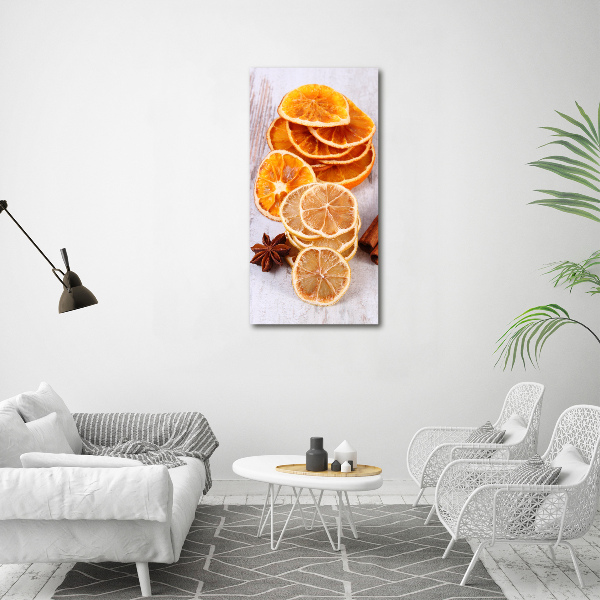 Bild aus glas vertikales Der Duft von Weihnachten