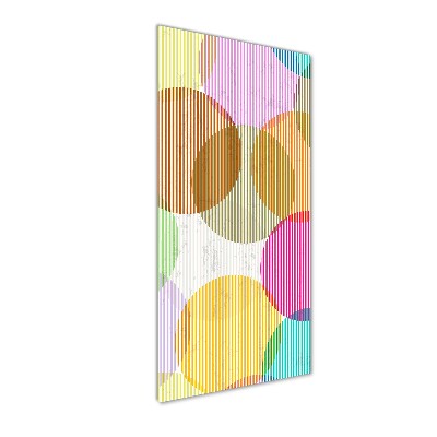 Foto auf glas vertikales Farbige Kreise