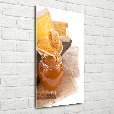 Bild aus glas vertikales Honigwaben