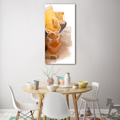 Bild aus glas vertikales Honigwaben