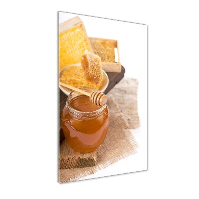 Bild aus glas vertikales Honigwaben