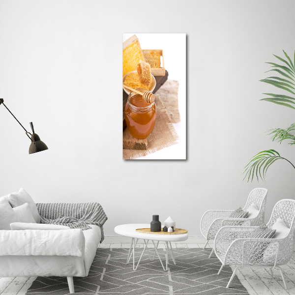 Bild aus glas vertikales Honigwaben