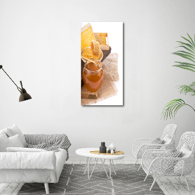 Bild aus glas vertikales Honigwaben