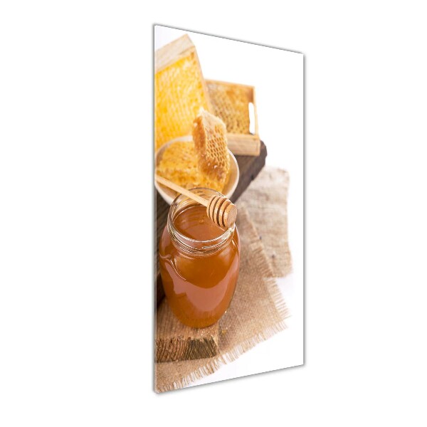 Bild aus glas vertikales Honigwaben