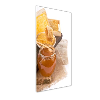 Bild aus glas vertikales Honigwaben