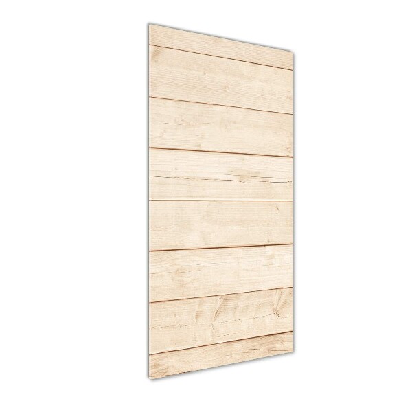 Bild aus glas vertikales Holzhintergrund