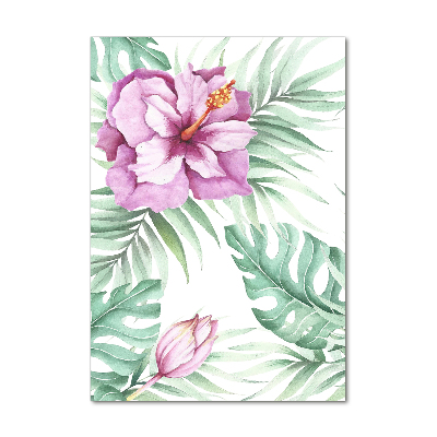 Foto auf glas vertikales Hawaiianisches Muster