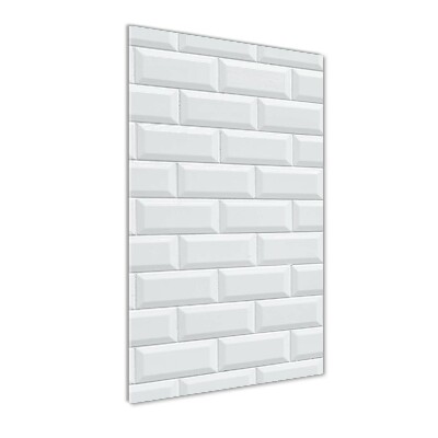 Glasbild vertikales Keramikwand