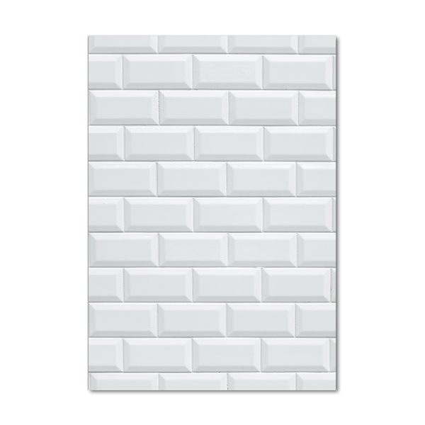 Glasbild vertikales Keramikwand