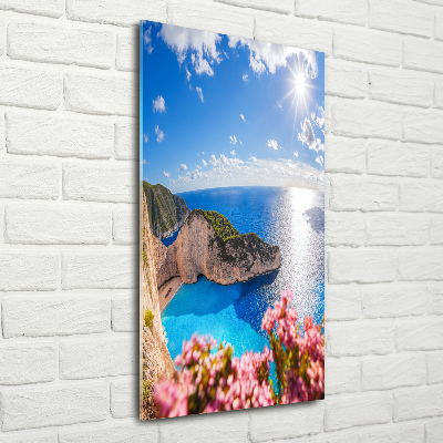 Bild aus glas vertikales Zakynthos, Griechenland