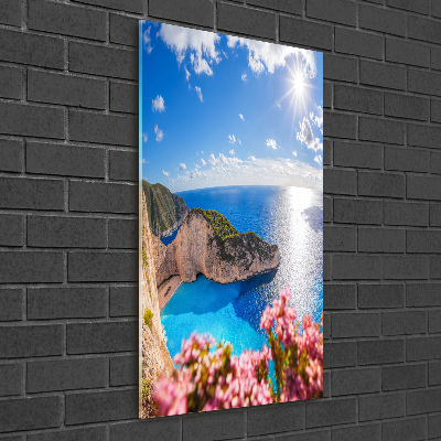 Bild aus glas vertikales Zakynthos, Griechenland