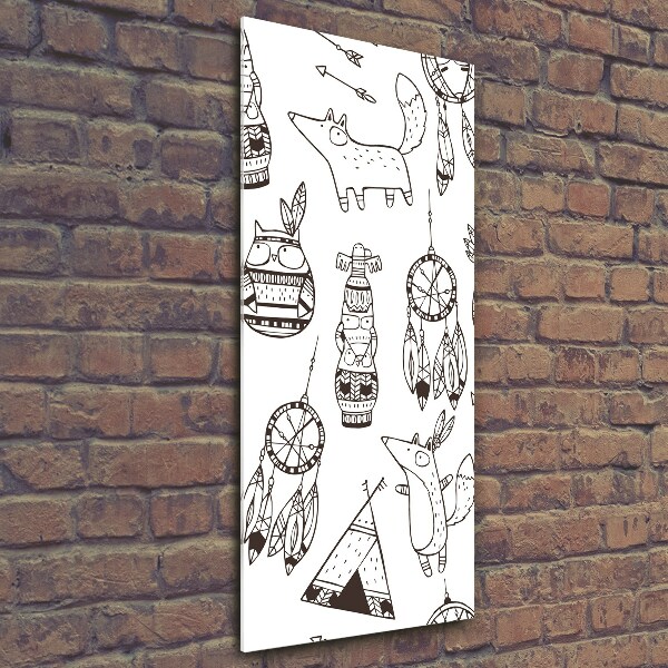 Bild aus glas vertikales Indischer Hintergrund